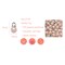 Wrapables Round 10mm Round No Holes Faux Pearls, Imitation Pearls for Jewelry Making (Set of 50), Soft Pink